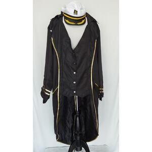 Captian Jacket And Hat Size 3XL Halloween Costume #269
